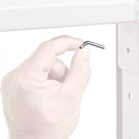 Global Industrial Safety Locking Pin For Bulk Storage Rack, Silver, 12PK 797018